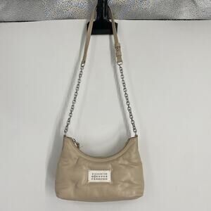Maison Margiela Glam Slam Leather Handbag $1300 MSRP Casual Quiet Luxury